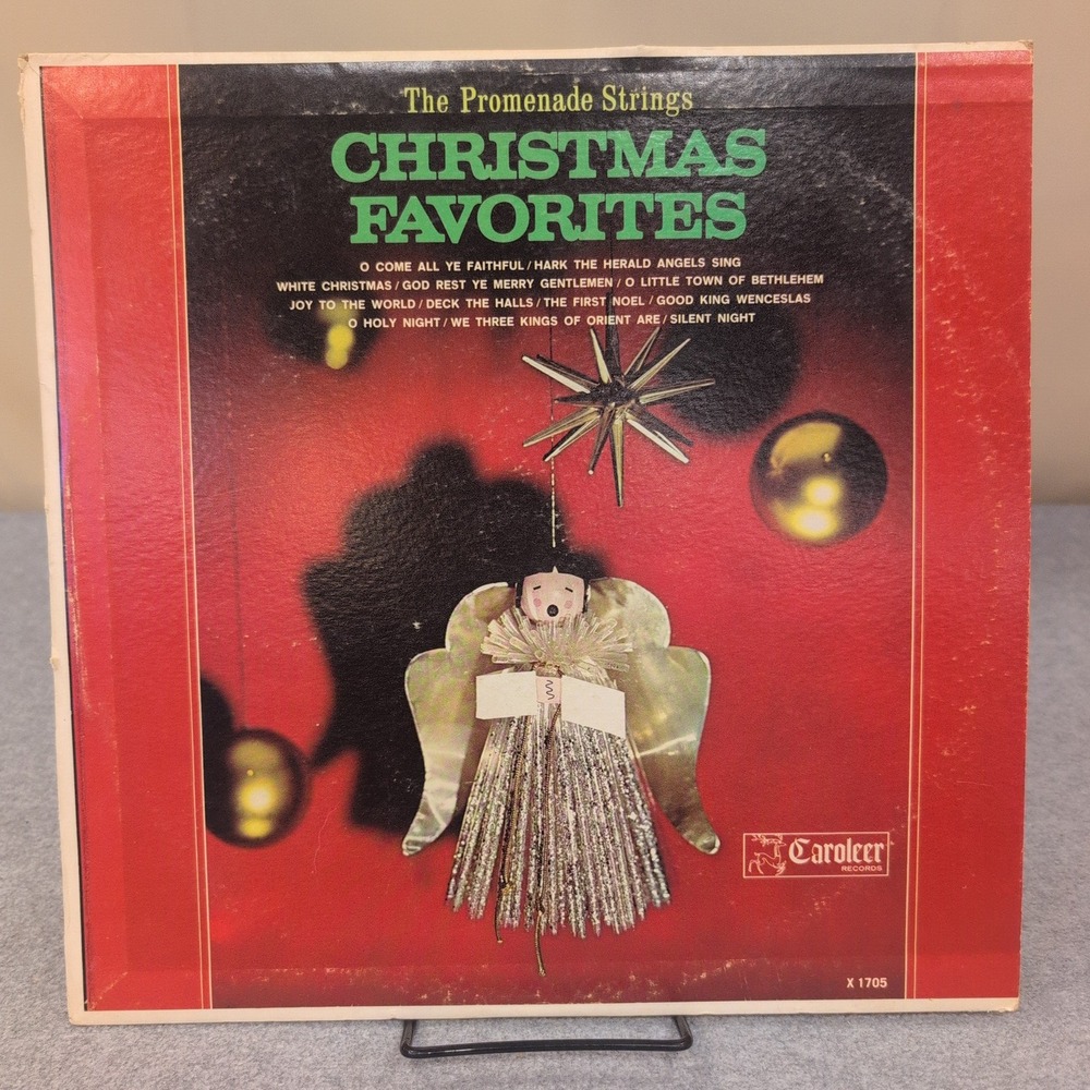 The Promenade Strings Christmas Favorites Vinyl LP Caroleer Records X 1705 VG - Picture 1 of 6
